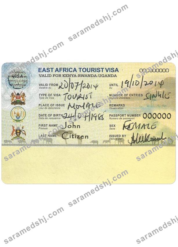 EAST AFRICA tourist visa